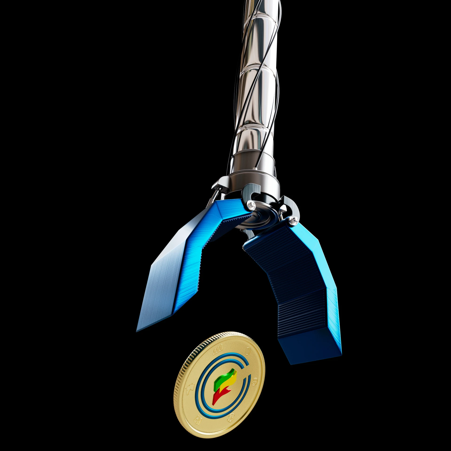 Coral Coins & Rewards Grabber 3D render 03 by David Zeitlin